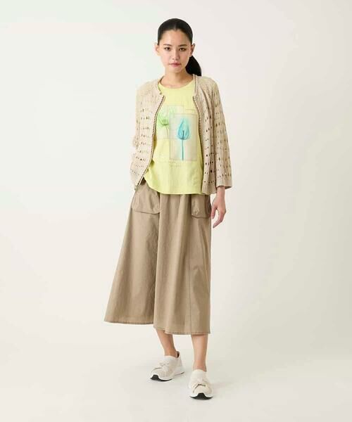 Maison de CINQ / メゾン ドゥ サンク ロング・マキシ丈スカート | 【小さいサイズ】リネンライクアウトポケットフレアスカート | 詳細13