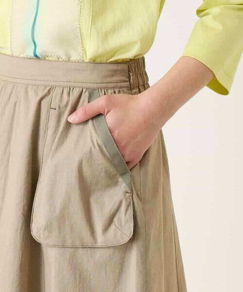 Maison de CINQ / メゾン ドゥ サンク ロング・マキシ丈スカート | 【小さいサイズ】リネンライクアウトポケットフレアスカート | 詳細8