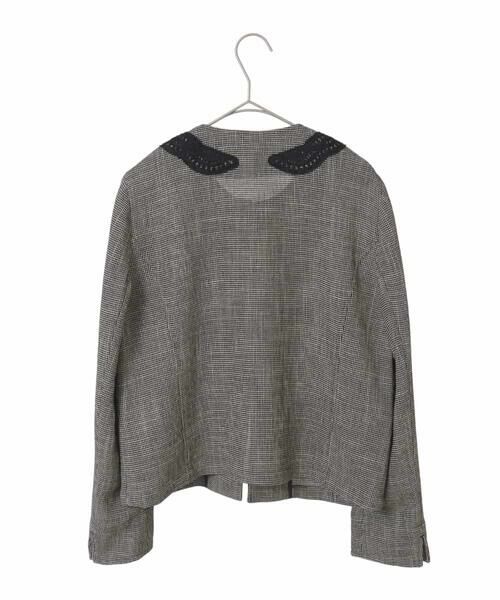 Maison de CINQ / メゾン ドゥ サンク ノーカラージャケット | 【小さいサイズ】ツイーディーメッシュコンパクトジャケット | 詳細17