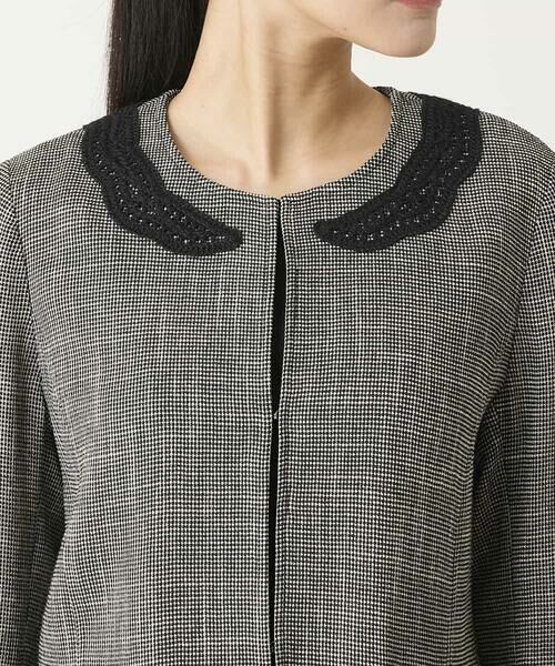 Maison de CINQ / メゾン ドゥ サンク ノーカラージャケット | 【小さいサイズ】ツイーディーメッシュコンパクトジャケット | 詳細5