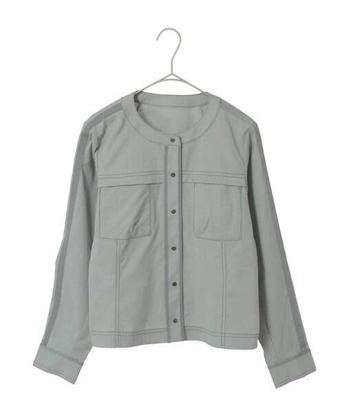 Maison de CINQ / メゾン ドゥ サンク ノーカラージャケット | 【小さいサイズ】リネンライクショートジャケット | 詳細19