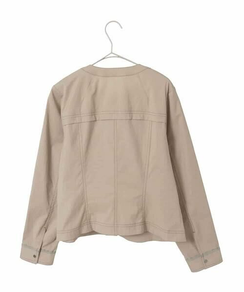 Maison de CINQ / メゾン ドゥ サンク ノーカラージャケット | 【小さいサイズ】リネンライクショートジャケット | 詳細21