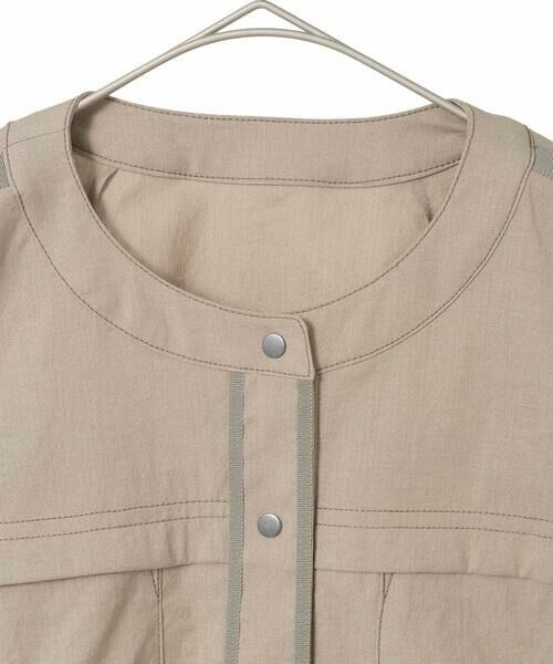 Maison de CINQ / メゾン ドゥ サンク ノーカラージャケット | 【小さいサイズ】リネンライクショートジャケット | 詳細22