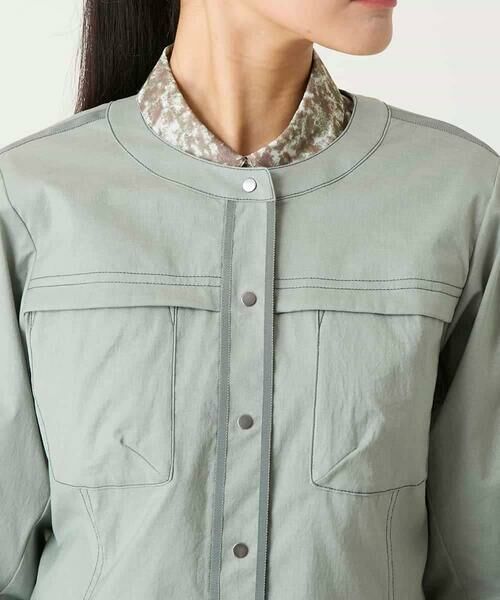 Maison de CINQ / メゾン ドゥ サンク ノーカラージャケット | 【小さいサイズ】リネンライクショートジャケット | 詳細6