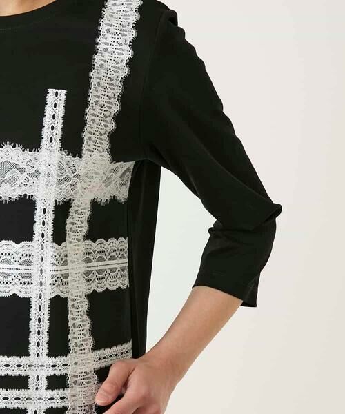 Maison de CINQ / メゾン ドゥ サンク カットソー | 【小さいサイズ】レーステープデザインコットンカットソー | 詳細6