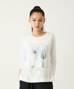 Maison de CINQ / メゾン ドゥ サンク カットソー | 【小さいサイズ】異素材ジョイントコラージュデザインカットソー