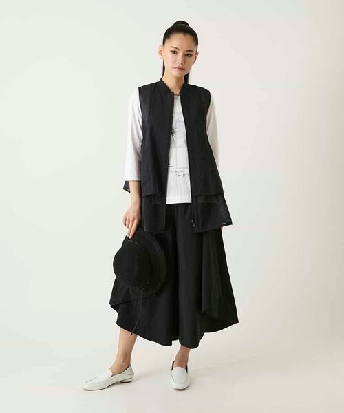 Maison de CINQ / メゾン ドゥ サンク カットソー | 【小さいサイズ】異素材ジョイントコラージュデザインカットソー | 詳細10