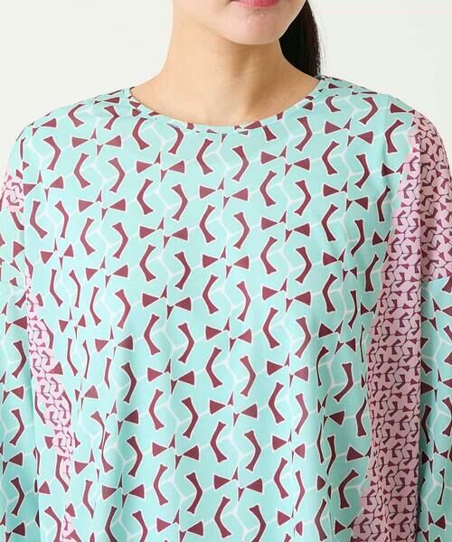 Maison de CINQ / メゾン ドゥ サンク カットソー | 【小さいサイズ】幾何デザインボックスシルエットブラウス | 詳細10