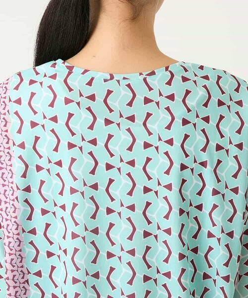 Maison de CINQ / メゾン ドゥ サンク カットソー | 【小さいサイズ】幾何デザインボックスシルエットブラウス | 詳細11