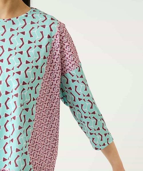 Maison de CINQ / メゾン ドゥ サンク カットソー | 【小さいサイズ】幾何デザインボックスシルエットブラウス | 詳細12