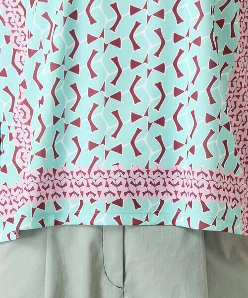 Maison de CINQ / メゾン ドゥ サンク カットソー | 【小さいサイズ】幾何デザインボックスシルエットブラウス | 詳細13