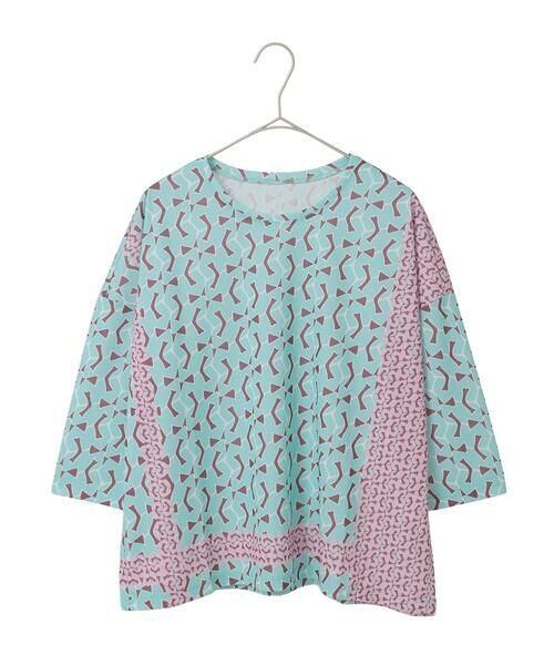 Maison de CINQ / メゾン ドゥ サンク カットソー | 【小さいサイズ】幾何デザインボックスシルエットブラウス | 詳細15