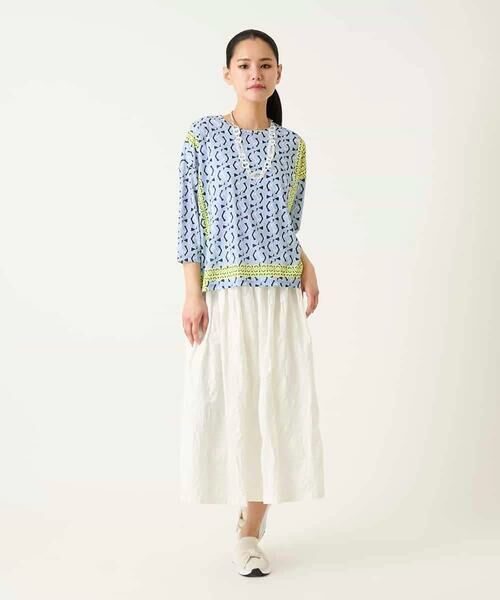 Maison de CINQ / メゾン ドゥ サンク カットソー | 【小さいサイズ】幾何デザインボックスシルエットブラウス | 詳細5