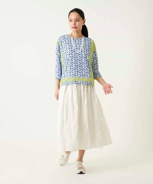 Maison de CINQ / メゾン ドゥ サンク カットソー | 【小さいサイズ】幾何デザインボックスシルエットブラウス | 詳細6