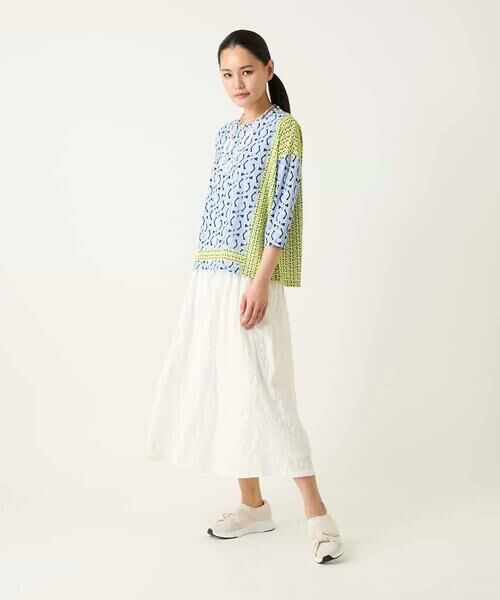 Maison de CINQ / メゾン ドゥ サンク カットソー | 【小さいサイズ】幾何デザインボックスシルエットブラウス | 詳細7