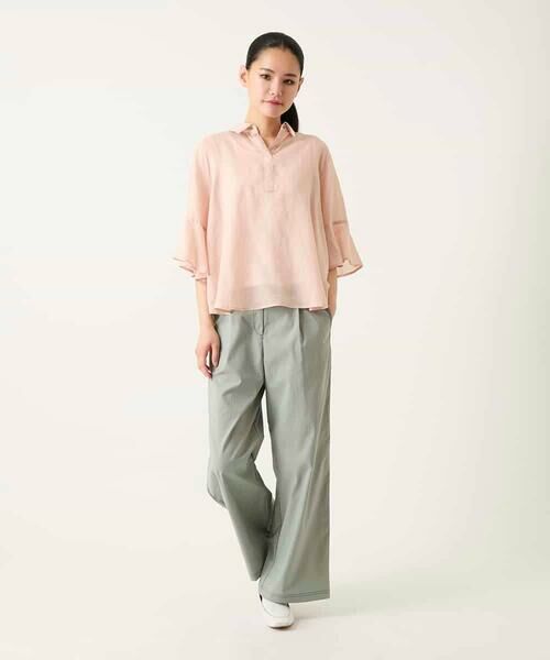 Maison de CINQ / メゾン ドゥ サンク その他パンツ | 【小さいサイズ】リネンライクイージーワイドパンツ | 詳細14