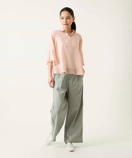Maison de CINQ / メゾン ドゥ サンク その他パンツ | 【小さいサイズ】リネンライクイージーワイドパンツ | 詳細15