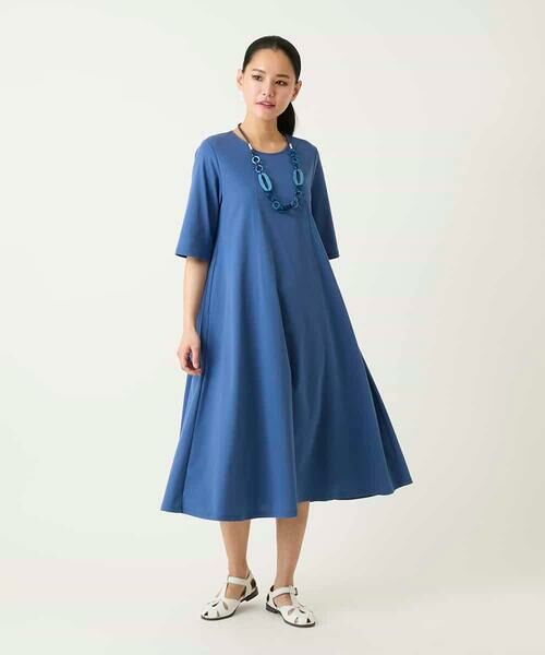 Maison de CINQ / メゾン ドゥ サンク ロング・マキシ丈ワンピース | 【小さいサイズ】切り替えフレアジャージーワンピース | 詳細10