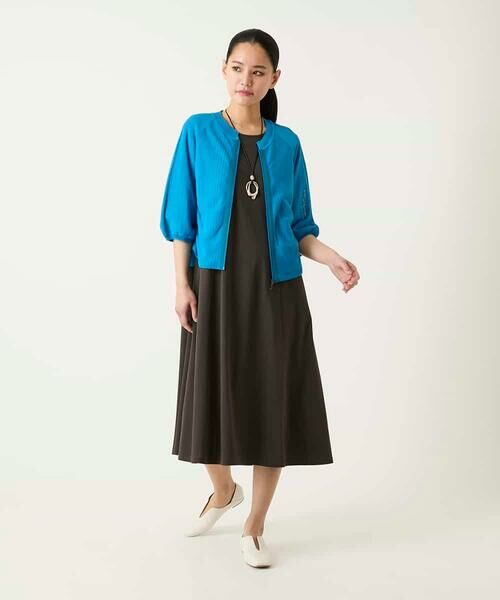 Maison de CINQ / メゾン ドゥ サンク ロング・マキシ丈ワンピース | 【小さいサイズ】切り替えフレアジャージーワンピース | 詳細17