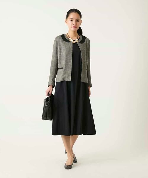 Maison de CINQ / メゾン ドゥ サンク ロング・マキシ丈ワンピース | 【小さいサイズ】切り替えフレアジャージーワンピース | 詳細22