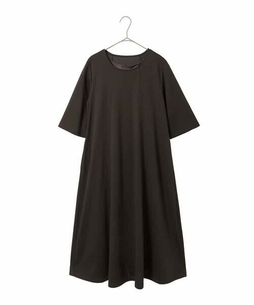 Maison de CINQ / メゾン ドゥ サンク ロング・マキシ丈ワンピース | 【小さいサイズ】切り替えフレアジャージーワンピース | 詳細25