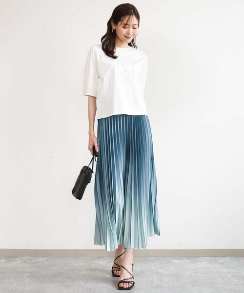Maison de CINQ / メゾン ドゥ サンク カットソー | 【小さいサイズ】[接触冷感/洗える]シルケットスムース タックスリーブカットソー | 詳細19