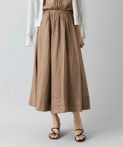 Maison de CINQ / メゾン ドゥ サンク ロング・マキシ丈スカート | [小さいサイズ][セットアップ対応]リネンフレアスカート