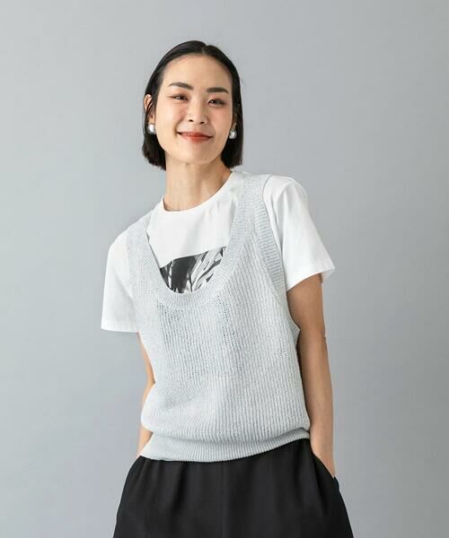 Maison de CINQ / メゾン ドゥ サンク カットソー | [小さいサイズ]フォトTシャツ | 詳細15