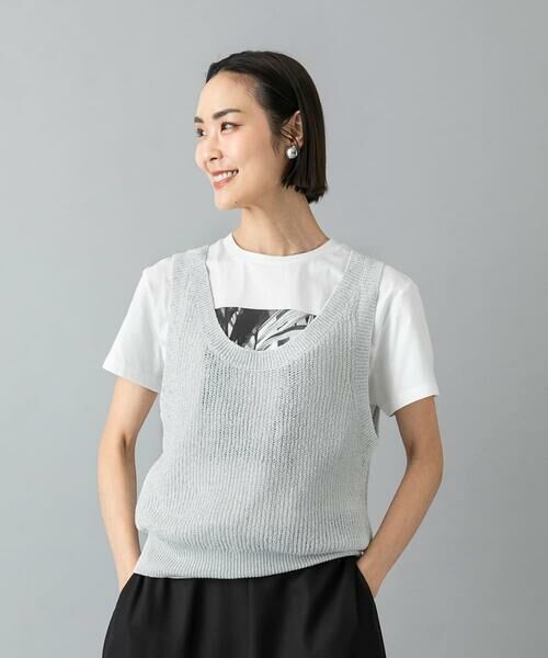 Maison de CINQ / メゾン ドゥ サンク カットソー | [小さいサイズ]フォトTシャツ | 詳細16