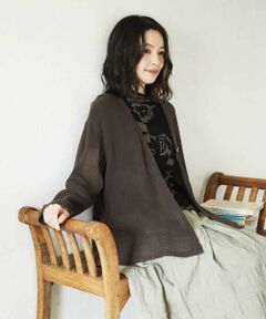 Maison de CINQ / メゾン ドゥ サンク シャツ・ブラウス | リネンからみ織りブラウス
