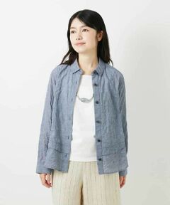 Maison de CINQ / メゾン ドゥ サンク シャツ・ブラウス | コットンシャーリングブラウス