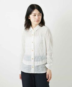 Maison de CINQ / メゾン ドゥ サンク シャツ・ブラウス | コットンシャーリングブラウス