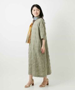 Maison de CINQ / メゾン ドゥ サンク ロング・マキシ丈ワンピース | シャドーチェックワンピース