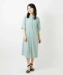 Maison de CINQ / メゾン ドゥ サンク ロング・マキシ丈ワンピース | サッカーチェックシャツワンピース