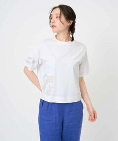 Maison de CINQ / メゾン ドゥ サンク カットソー | コットン天竺刺繍カットソー
