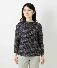 Maison de CINQ / メゾン ドゥ サンク カットソー | ジオメトリックプリントボトルネックカットソー