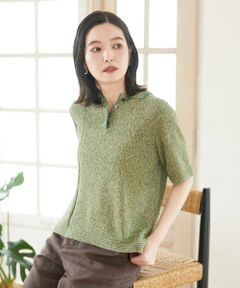 Maison de CINQ / メゾン ドゥ サンク ニット・セーター | カラーミックスヤーンポロニット