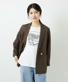 Maison de CINQ / メゾン ドゥ サンク テーラードジャケット | [セットアップ対応]フレンチリネンテーラードジャケット