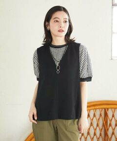 Maison de CINQ / メゾン ドゥ サンク ベスト | [セットアップ対応]VネックAラインベスト