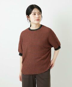 Maison de CINQ / メゾン ドゥ サンク カットソー | ギンガムチェックジャージーカットソー