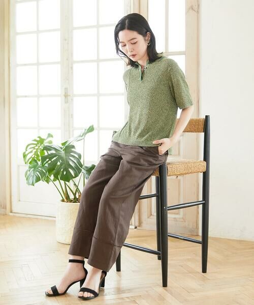 Maison de CINQ / メゾン ドゥ サンク その他パンツ | [セットアップ対応]フレンチリネンハシゴレースワイドパンツ | 詳細2