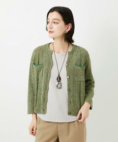 Maison de CINQ / メゾン ドゥ サンク カーディガン・ボレロ | カラーミックスヤーンショートカーディガン