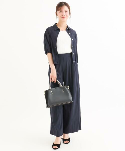 Maison de CINQ / メゾン ドゥ サンク シャツ・ブラウス | 【小さいサイズ】[接触冷感/洗える]クロップド丈シャツ | 詳細3