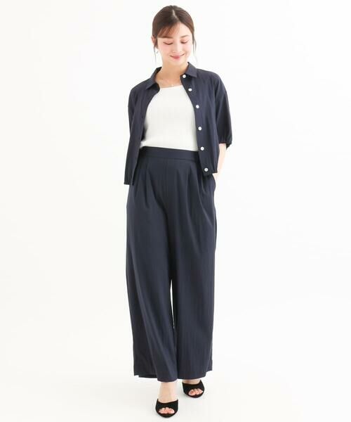 Maison de CINQ / メゾン ドゥ サンク シャツ・ブラウス | 【小さいサイズ】[接触冷感/洗える]クロップド丈シャツ | 詳細4