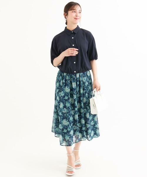 Maison de CINQ / メゾン ドゥ サンク シャツ・ブラウス | 【小さいサイズ】[接触冷感/洗える]クロップド丈シャツ | 詳細6
