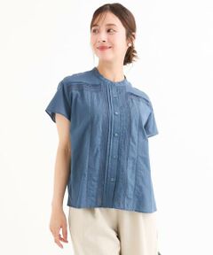 Maison de CINQ / メゾン ドゥ サンク シャツ・ブラウス | 【小さいサイズ】[洗える]オーガニックコットン デザインブラウス