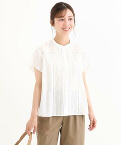 Maison de CINQ / メゾン ドゥ サンク シャツ・ブラウス | 【小さいサイズ】[洗える]オーガニックコットン デザインブラウス