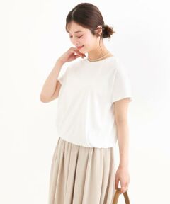 Maison de CINQ / メゾン ドゥ サンク カットソー | 【小さいサイズ】[接触冷感/洗える]裾ドロストデザインカットソー