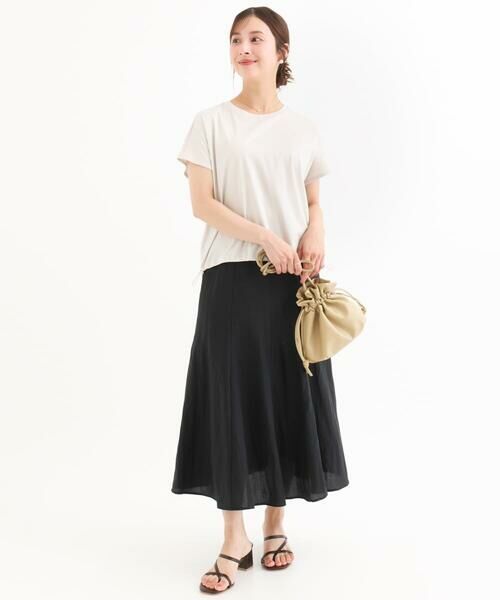 Maison de CINQ / メゾン ドゥ サンク カットソー | 【小さいサイズ】[接触冷感/洗える]裾ドロストデザインカットソー | 詳細18