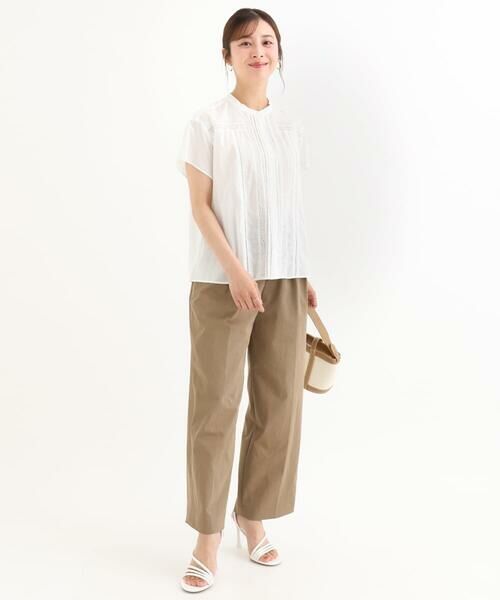 Maison de CINQ / メゾン ドゥ サンク その他パンツ | 【小さいサイズ】[接触冷感/洗える]バレル風シルエットストレッチパンツ | 詳細6